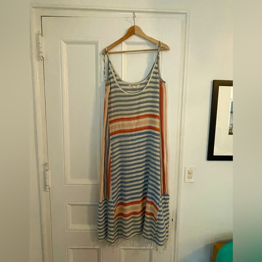 Michael Stars striped maxi coverup